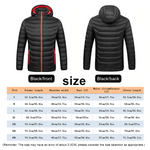 Women's Heated Winter Jacket, USB Heated Jacket Size Chart