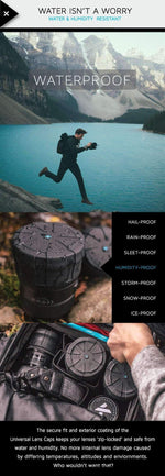 Universal DSLR Lens Cap, Universal Waterproof Lense Cover For DSLR Camera Lenses - Dgitrends