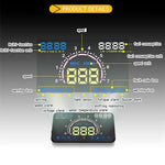 5.8 Inch Aftermarket Heads Up Display With Fault Code Reader, Aftermarket Heads Up Display - Dgitrends