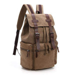 Canvas & Leather Travel Backpack - Dgitrends