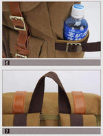 Vintage Canvas Rucksack Laptop Backpack - Dgitrends