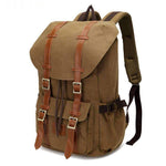 Vintage Canvas Rucksack Laptop Backpack - Dgitrends