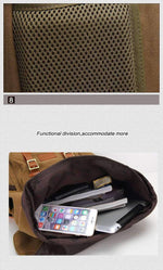 Vintage Canvas Rucksack Laptop Backpack - Dgitrends