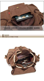 Vintage Rucksack Travel Backpack - Dgitrends