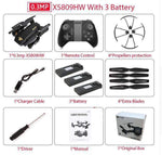XS809W 0.3MP Mini Foldable Selfie Drone - Dgitrends