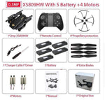 XS809W 0.3MP Mini Foldable Selfie Drone - Dgitrends
