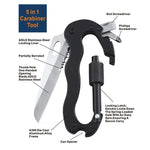 5 In 1 Carabiner Multi Tool - Dgitrends