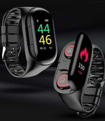 Smart Watch And Bluetooth Earbuds, Fitness Tracker Smart Band Bracelet - Dgitrends