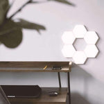 Quantum Touch™ Modular Hexagonal Touch LED Lights, Helios Hexagonal Lamps LED Modular Touch Lights - Dgitrends