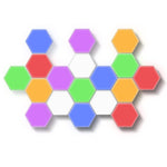 Quantum Touch™ Color Hexagonal LED Wall Lamps, Helios Color Hexagonal Lamps LED Modular Touch Lights - Dgitrends