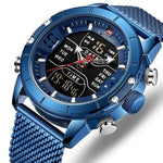 Men Watch Top Luxury Brand Military Sport Wrist Watches Stainless Steel LED Digital Clock, Miulitary Watch - Dgitrends