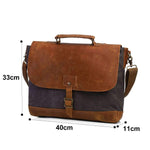 Canvas Laptop Briefcase - Dgitrends