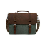 Vintage Canvas & Leather Satchel - Dgitrends