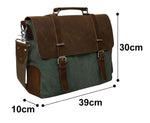 Vintage Canvas & Leather Satchel - Dgitrends