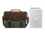 Vintage Canvas & Leather Satchel - Dgitrends