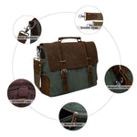 Vintage Canvas & Leather Satchel - Dgitrends