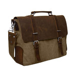 Vintage Canvas & Leather Satchel - Dgitrends