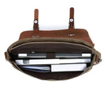 Vintage Canvas & Leather Satchel - Dgitrends