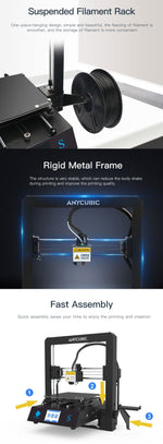 ANYCUBIC Mega-S 3D Printer With TFT Touch Screen, 3D Printer Anycubic - Dgitrends