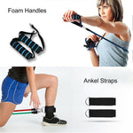 Rubber Resistance Gym Kit, Home Gym Fitness Bands - Dgitrends