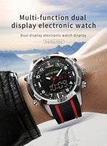 FOX Men's Military Dual Display Waterproof Watch