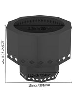 VEVOR Double Wall Smokeless Fire Pit
