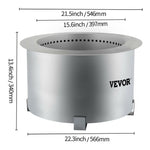 VEVOR Double Wall Smokeless Fire Pit