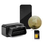 OBD2 GPS Tracker with SIM GPS LBS Realtime Positioning Free Charging