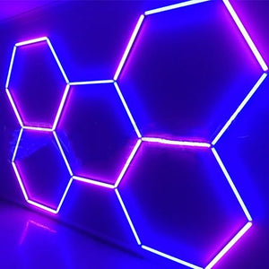 Hexagon Garage LED Light | Color