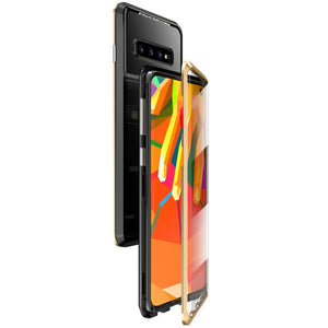 Samsung S10 Double Glass Magnetic Case Magnecase360™  Black Gold