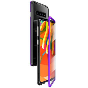 Samsung S10 Double Glass Magnetic Case Magnecase360™ Black Purple