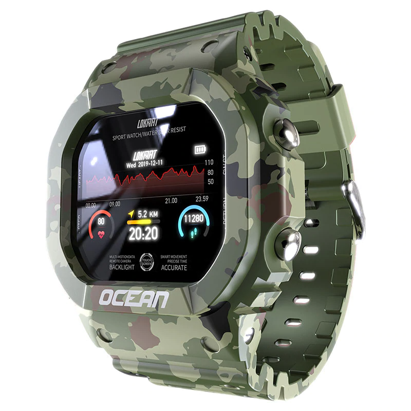 Ocean Military Smartwatch, watches > Smartwatch > Men - Dgitrends