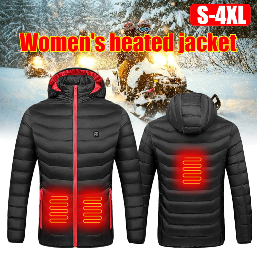 Women's Heated Winter Jacket, USB Heated Jacket From Small To 4X