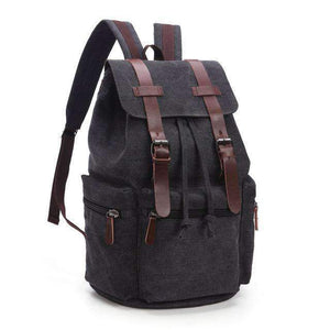 Canvas & Leather Travel Backpack - Dgitrends