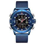 Men Watch Top Luxury Brand Military Sport Wrist Watches Stainless Steel LED Digital Clock, Miulitary Watch - Dgitrends