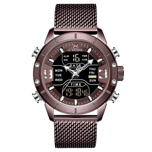Men Watch Top Luxury Brand Military Sport Wrist Watches Stainless Steel LED Digital Clock, Miulitary Watch - Dgitrends