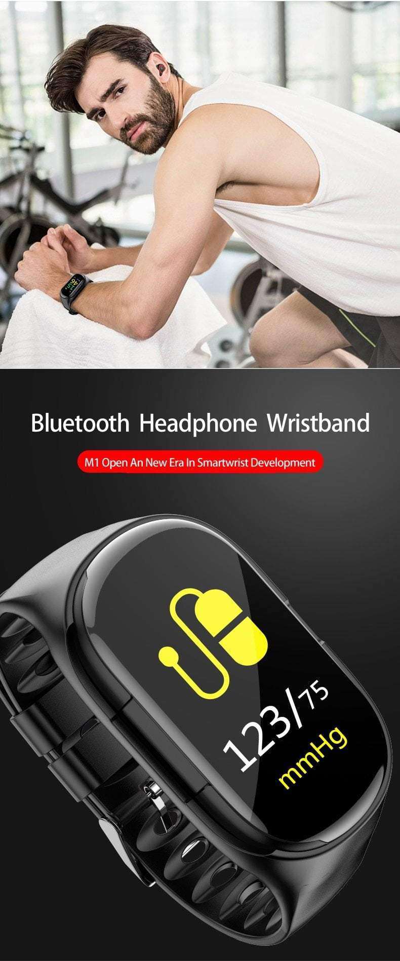 Smart Watch And Bluetooth Earbuds, Fitness Tracker Smart Band Bracelet - Dgitrends