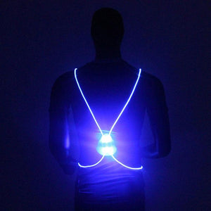 LED Light Up Running Vest Blue