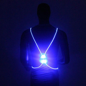 LED Light Up Running Vest Blue