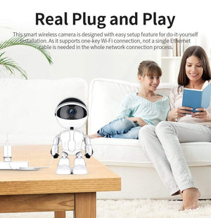 FREDI 1080P Cloud Home Security IP Camera Robot With Intelligent Auto Tracking WiFi CCTV Camera Surveillance Camera, Freddy Auto Tracking Cloud Security Camera - Dgitrends