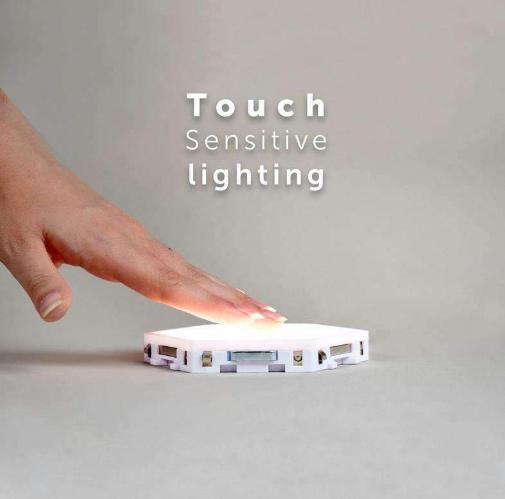 Quantum Touch™ Modular Hexagonal Touch LED Lights, Helios Hexagonal Lamps LED Modular Touch Lights - Dgitrends