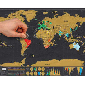 Deluxe Scratch Off World Map - Dgitrends