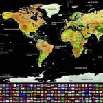 Deluxe Scratch Off World Map - Dgitrends