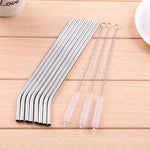 Stainless Steel Drinking Straws 8 Piece Bundle - Dgitrends