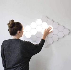 Quantum Touch™ Hexagonal Touch LED Lights, Helios Hexagonal Lamps LED Modular Touch Lights - Dgitrends