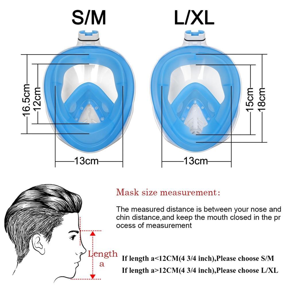 Snorkel Mask with Anti-Back Flow Valve, Snorkel Mask - Dgitrends