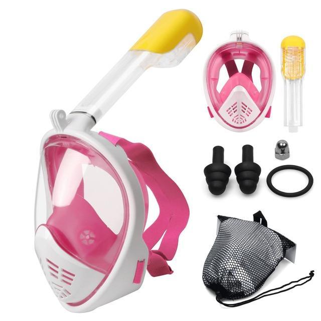 Snorkel Mask with Anti-Back Flow Valve, Snorkel Mask - Dgitrends