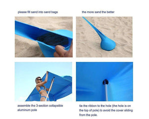 Portable Windproof Beach Sunshade - Dgitrends