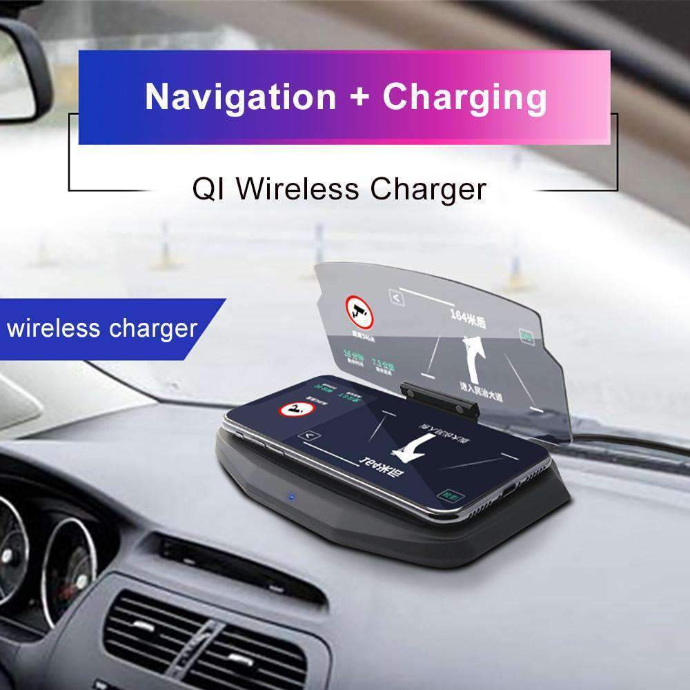 Wireless Charging Dock & Heads up Display Car HUD - Dgitrends
