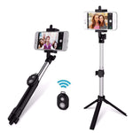 Bluetooth Selfie Stick With Tripod Base & Remote - Dgitrends